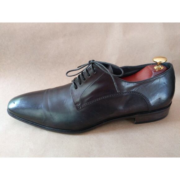 Hugo Boss Men\'s Shoes Business Man Luxury Leather Brown Made In Italy main image 4